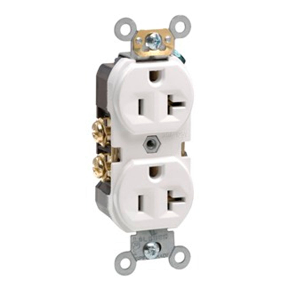 CONTACTO DUPLEX 2P-3H 20A/125V. BLANCO