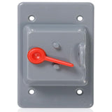 PLACA PLASTICA PARA INTEMPERIE PARA INTERRUPTOR DE PALANCA MONTAJE VERTICAL  0WP1S-0GY