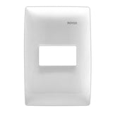 PLACA 1 MOD. HORIZONTAL BLANCO 100-6201W ROYER 100