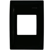 PLACA 2 MODULOS JUNTOS  P/TIMBRE ELECTRONICO COLOR NEGRO ROYER 100