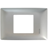 PLACA 2 MODULOS JUNTOS  P/TIMBRE ELECTRONICO COLOR PLATA ROYER 100