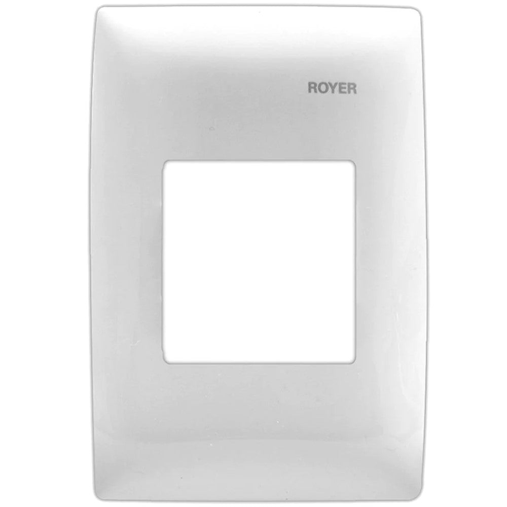 PLACA 2 MODULOS JUNTOS P/TIMBRE ELECTRONICO COLOR BLANCO ROYER 100
