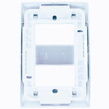 PLACA 2 MODULOS JUNTOS P/TIMBRE ELECTRONICO COLOR BLANCO ROYER 100