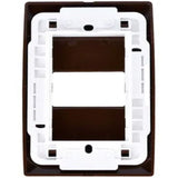 PLACA SALIDA DE CABLES CHOCOLATE