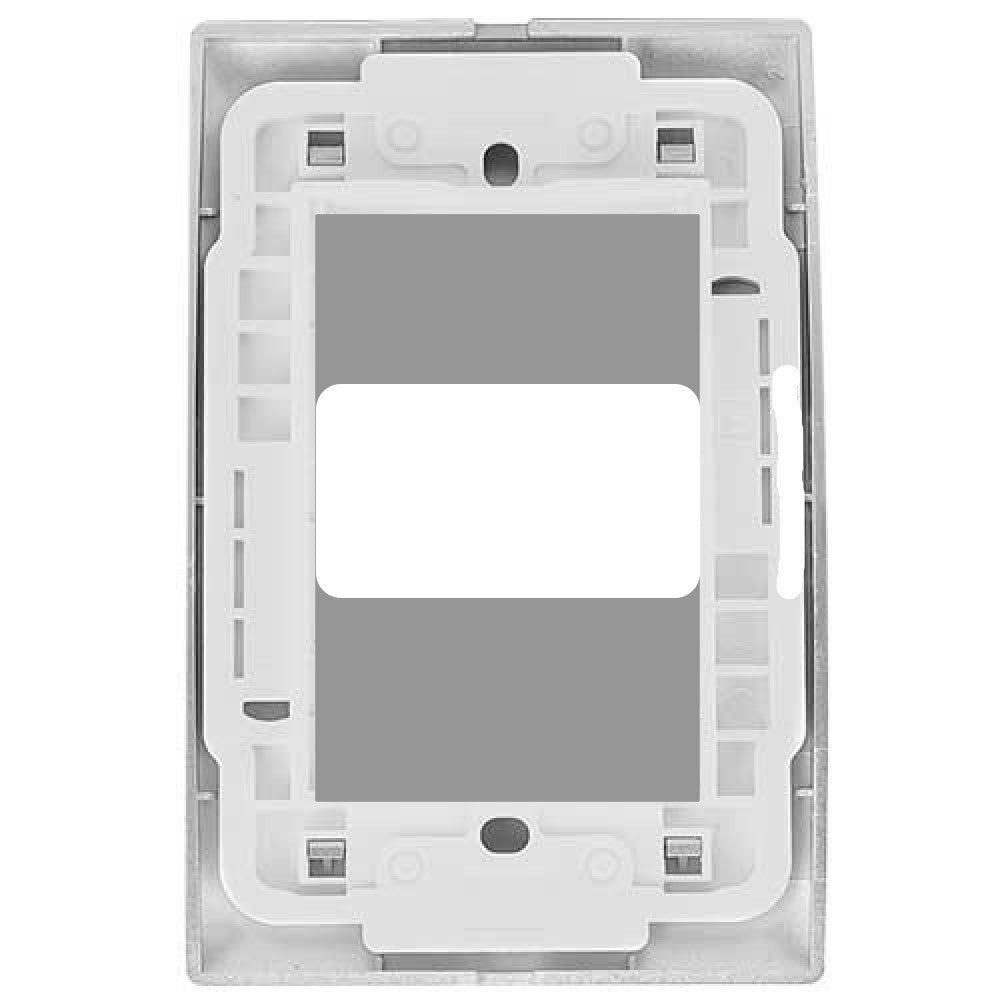 PLACA SALIDA DE CABLES PLATA