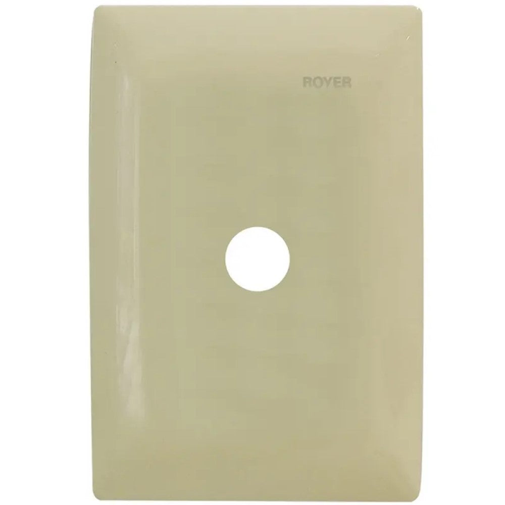 PLACA SALIDA DE CABLES MARFIL