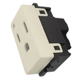 RECEPTACULO V SENCILLO 2P + T 15A 127VCA COLOR MARFIL