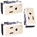 RECEPTACULO V SENCILLO 2P + T 15A 127VCA COLOR MARFIL