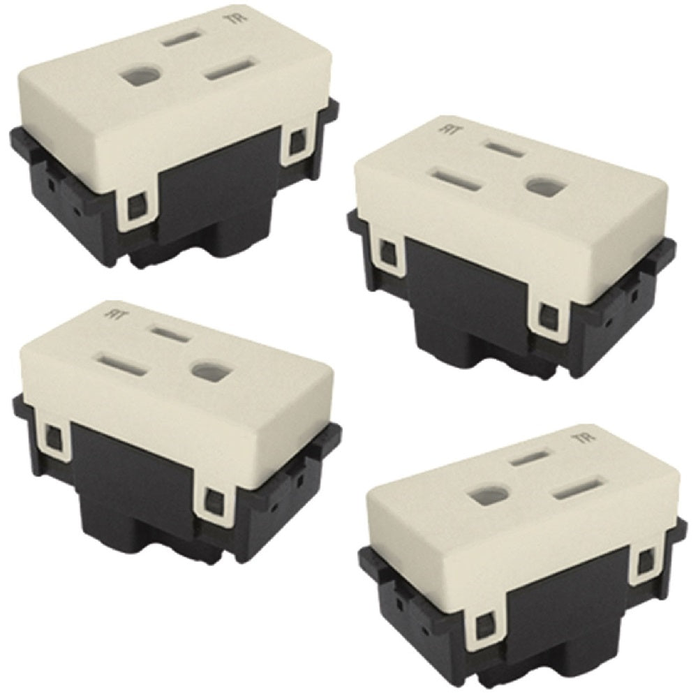 RECEPTACULO V SENCILLO 2P + T 15A 127VCA COLOR MARFIL
