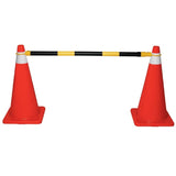 BARRA EXTENSIBLE DE 1.3 A 2.1 M REFLEJANTE PARA CONOS