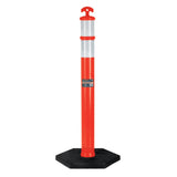 POSTE DELIMITADOR DE 115 CM DE ALTO CON BASE Y REFLEJANTE