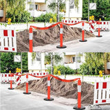 POSTE DELIMITADOR DE 115 CM DE ALTO CON BASE Y REFLEJANTE