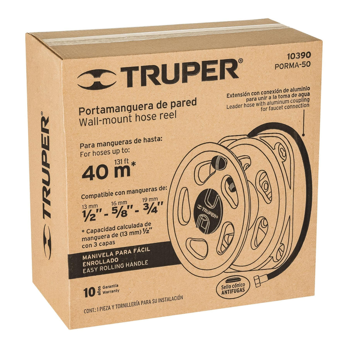 PORTAMANGUERA DE PARED MCA TRUPER