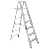 ESCALERA TIPO TIJERA 100% ALUMINIO 6 PELDAÑOS *** OFRECER 16744 ***
