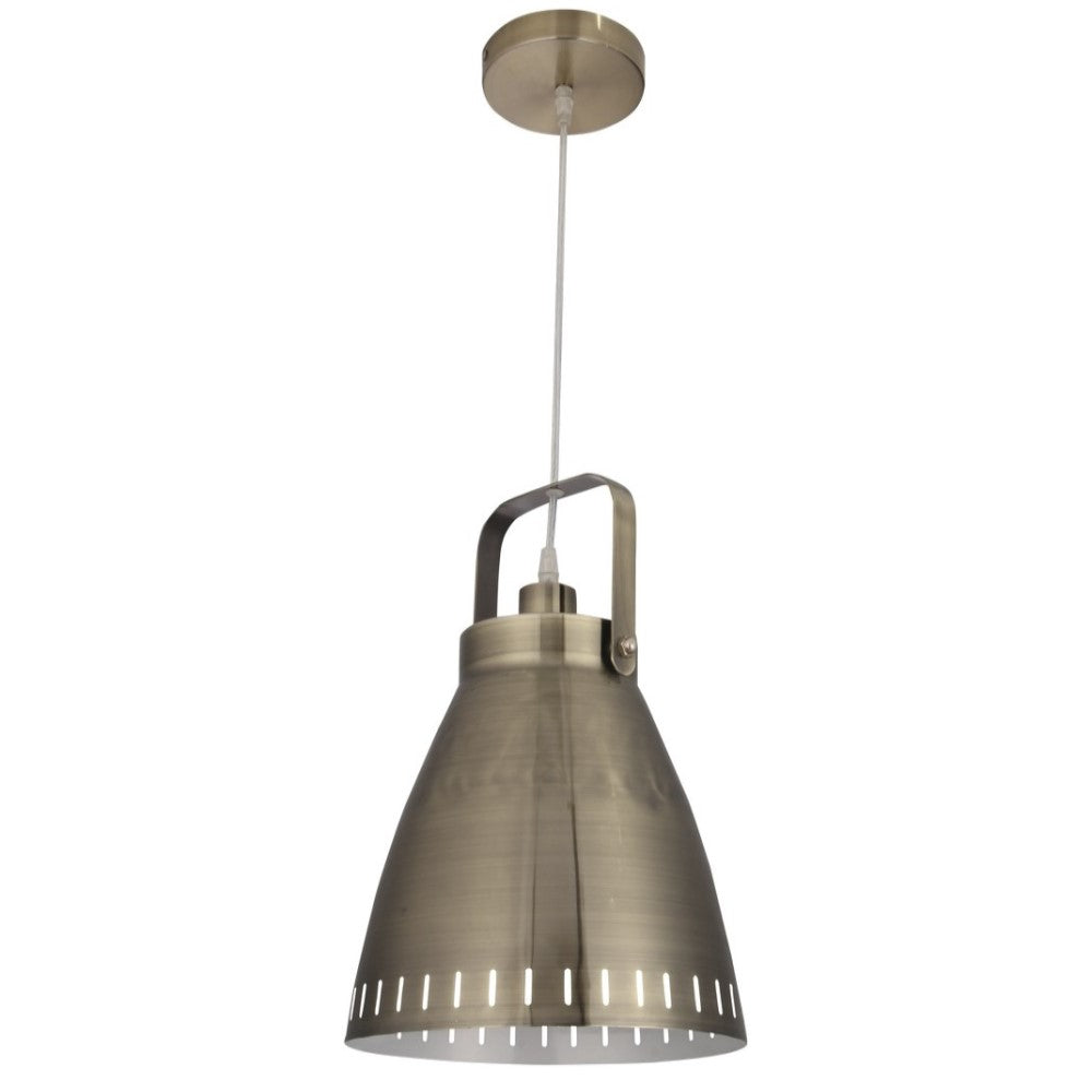 LUMINARIA COLGANTE METAL SATIN 1X60W. RETRO II ***HAE2025***