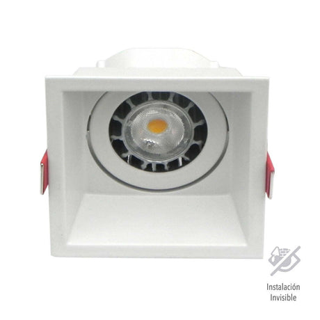 LÁMPARA EMPOTRABLE TECNOLITE URANIUM II BASE GX5.3 CUADRADO