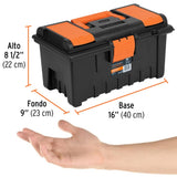 CAJA PARA HERRAMIENTA DE 16" CON COMPARTIMIENTOS CHA-16NC MCA TRUPER