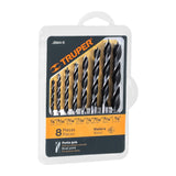 JUEGO 8 BROCAS CON PUNTA CENTRADORA PARA MADERA JBMA-8 11338 TRUPER