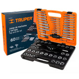 JUEGO DE 60 PIEZAS MACHUELOS Y TARRAJAS J-MATA-60 TRUPER