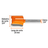 BROCA RECTA PARA ROUTER 2 FILOS 3/4" BROU-R2-3/4 11459 VIMAR