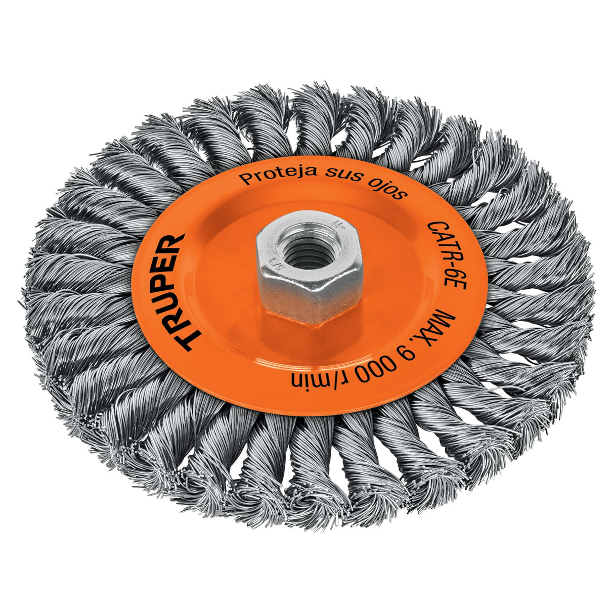 CARDA CIRCULAR TRENZADO 6" TRUPER CONSTRUCCION