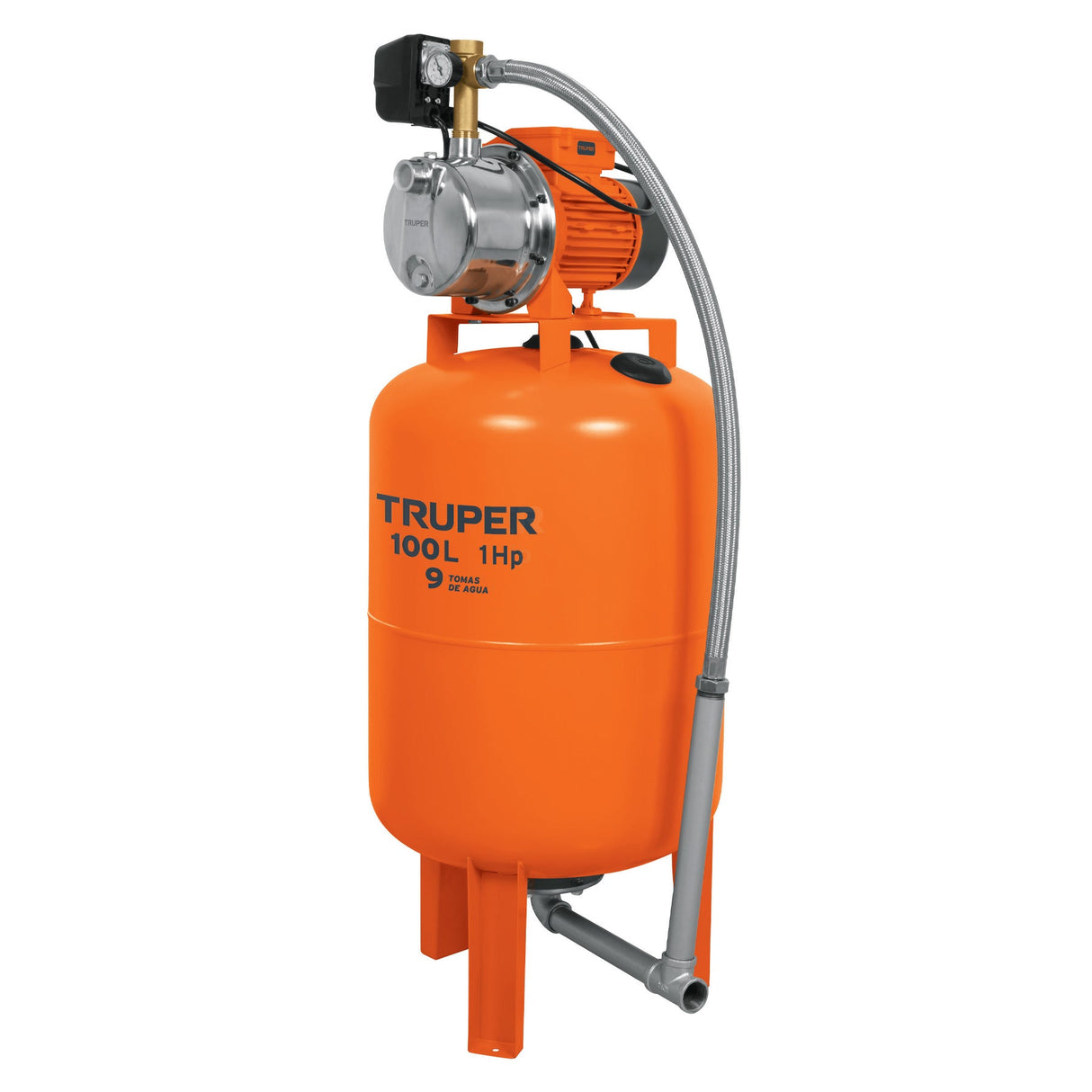 BOMBA HIDRONEUMATICA 1HP 100 LITROS HIDR-1X100 MCA TRUPER