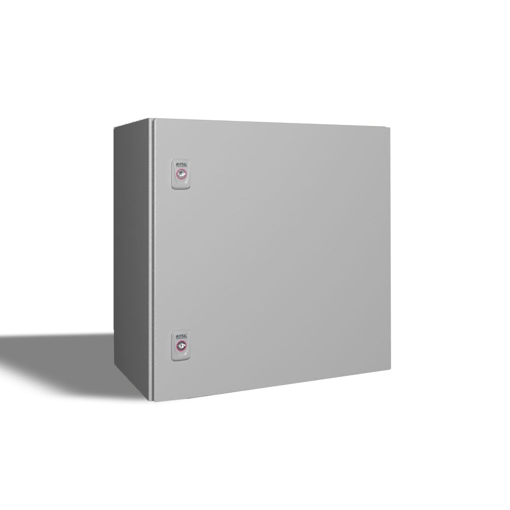 AE ARMARIO COMPACTO METÁLICO 500X500X300 RAL7035 STANDARD CON PLACA DE MONTAJE IP66 NEMA 4 *** OFRECER BAWGM55250PM ***