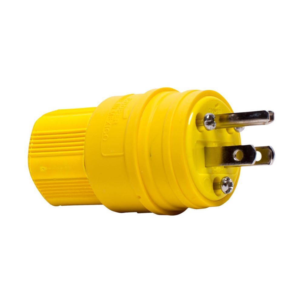 CLAVIJA PBA. AGUA ENTRADA RECTA 2F-3H 15A/125V. CAL. 16-12 NEMA 5-15 14W47 *** OFRECER LEV229  ***