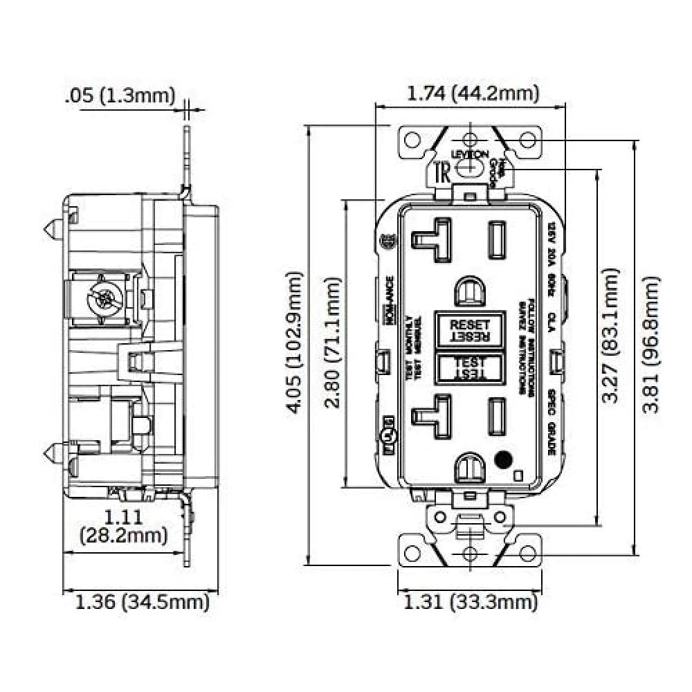 CONT. DUPLEX 15A 2P3H 125V ROJO DECORA PLUS