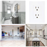 CONTACTO DUPLEX DECORA PLUS GDO. HOSP. 2P-3H 15A/125V. BLANCO