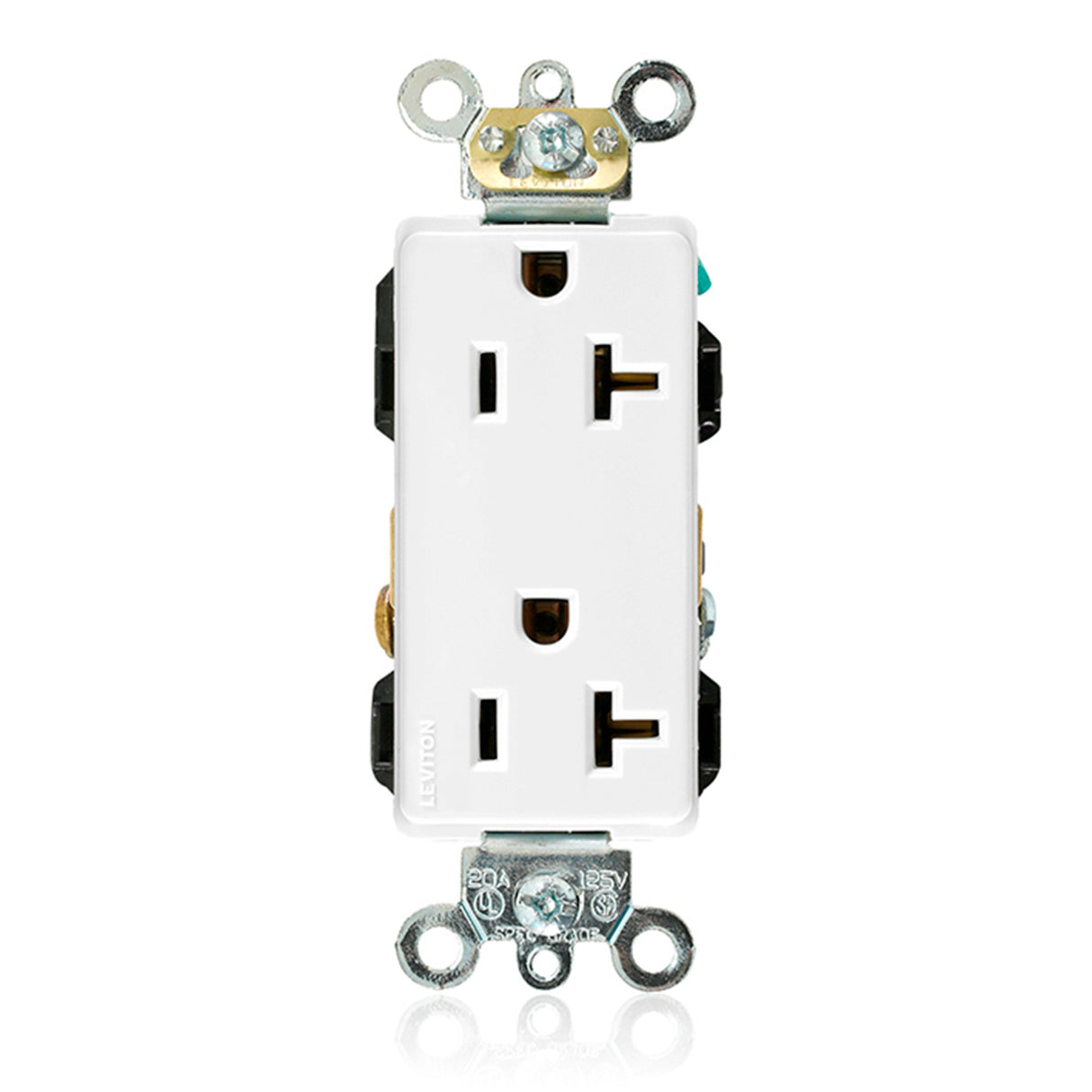 RECEPT. DUPLEX DECORA PLUS GRADO INDUSTRIAL BLANCO 20A 125V 2P3H 1636200W