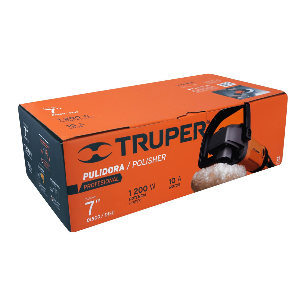 PULIDORA 7" 1200W. PROFESIONAL PULA-7A3 TRUPER *** OFRECER LP607A ***