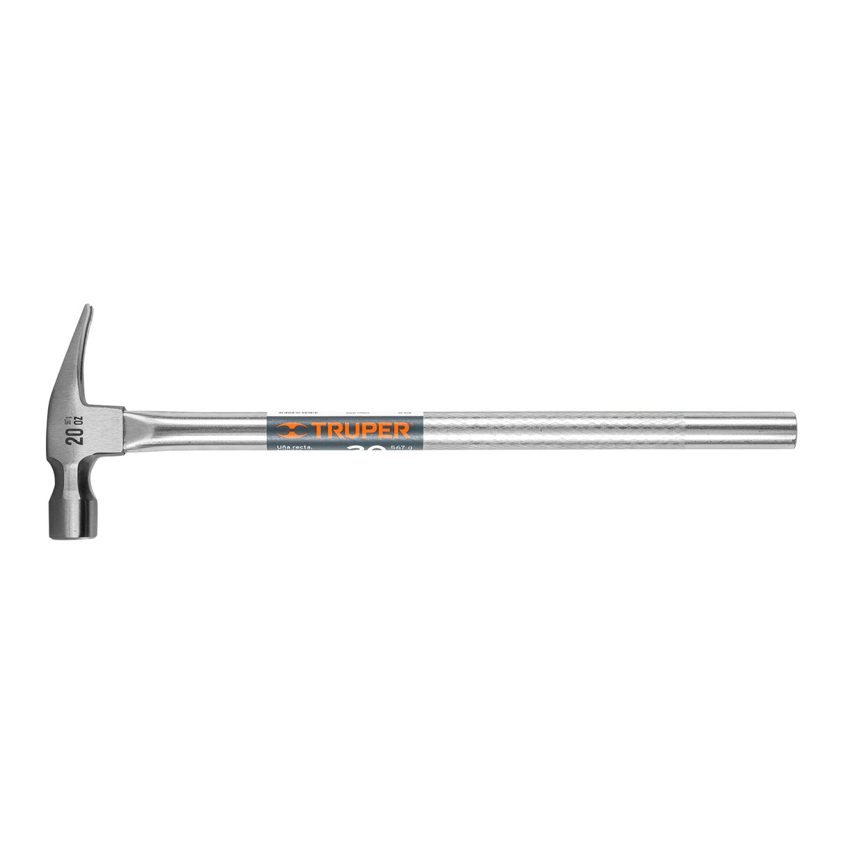 MARTILLO UÑA RECTA 20 OZ MANGO TUBULAR MCA TRUPER CONSTRUCCION