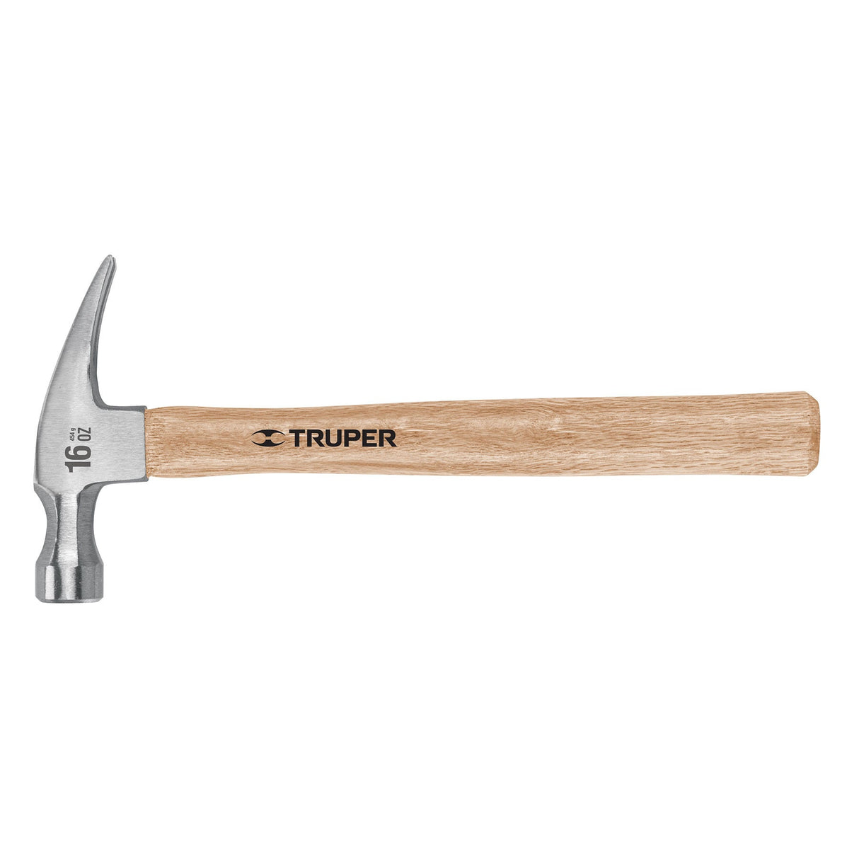 MARTILLO UÑA RECTA 16OZ CARA 1 1/8" MANGO 13" (33CMS.) PULIDO MAR-16 16754 TRUPER