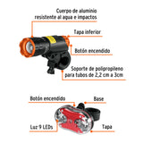 JUEGO DE LINTERNAS (DELANTERA-TRASERA) PARA BICICLETA LIBI-K2 16798 TRUPER