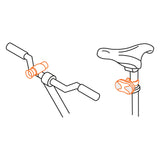 JUEGO DE LINTERNAS (DELANTERA-TRASERA) PARA BICICLETA LIBI-K2 16798 TRUPER