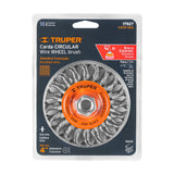 CARDA TRENZADA CIRCULAR 4" PARA ESMERILADORA MCA TRUPER
