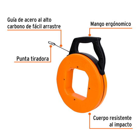 GUIA JALA CABLES 15 MTS MCA TRUPER