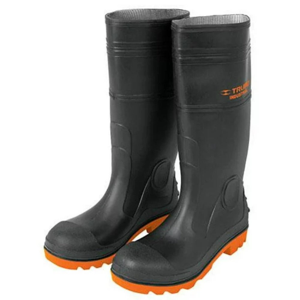 BOTA INDUSTRIAL PVC NEGRAS C/SUELA NARANJA #27 BOT-27I TRUPER
