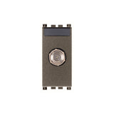 TOMA COAXIAL 1 MOD. CON CONECTOR HEMBRA TIPO F METAL 2400MHZ ARKE VIMAR