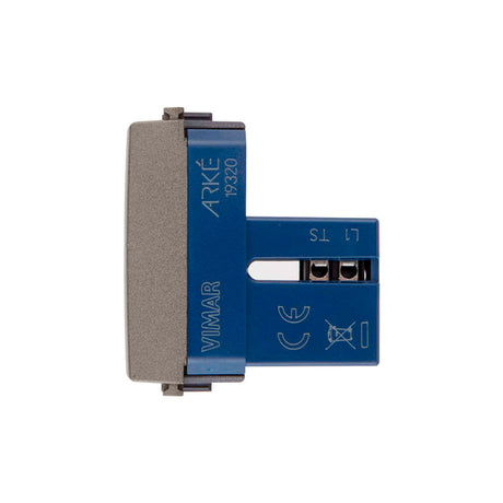 TOMA TELEFONICA 1 MOD. RJ11 6 POSICIONES 4 CONTACTOS METAL ARKE VIMAR
