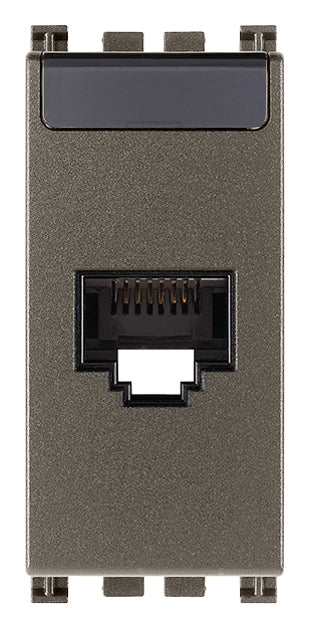 TOMAR RJ45 1 MOD. CON CONECTER NETSAFE CAT.6 BLINDADA METAL ARKE VIMAR