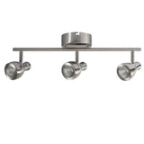 LUMINARIA SOBRE PONER MOLINA RIEL 3 LUCES LED 17W 120V LUZ CALIDA NIQUEL ESTEVEZ ***HAE2025***
