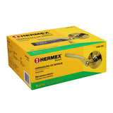 CERRADURA BASIC MANIJA CIL METAL BAÑO LATON BRILLANTE MCA TRUPER HERMEX