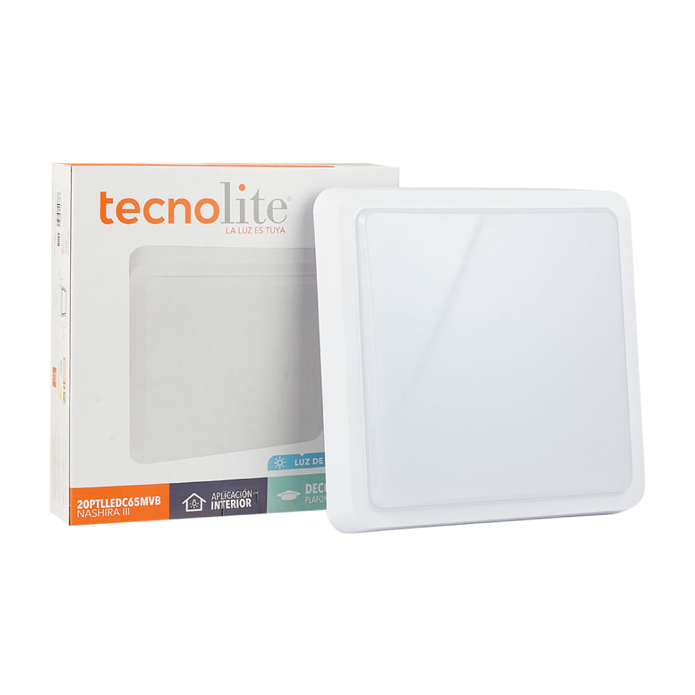 LÁMPARA DE INTERIOR LED NASHIRA III TECNOLITE PARA SOBREPONER 20W LUZ DE DÍA