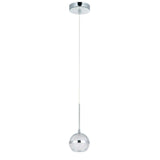 LUMINARIA LED COLGANTE METAL CROMADO 1X5W. POLARIS