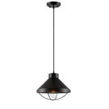 LUMINARIA COLGANTE COLOR NEGRO 1 X 60 W NOLAN