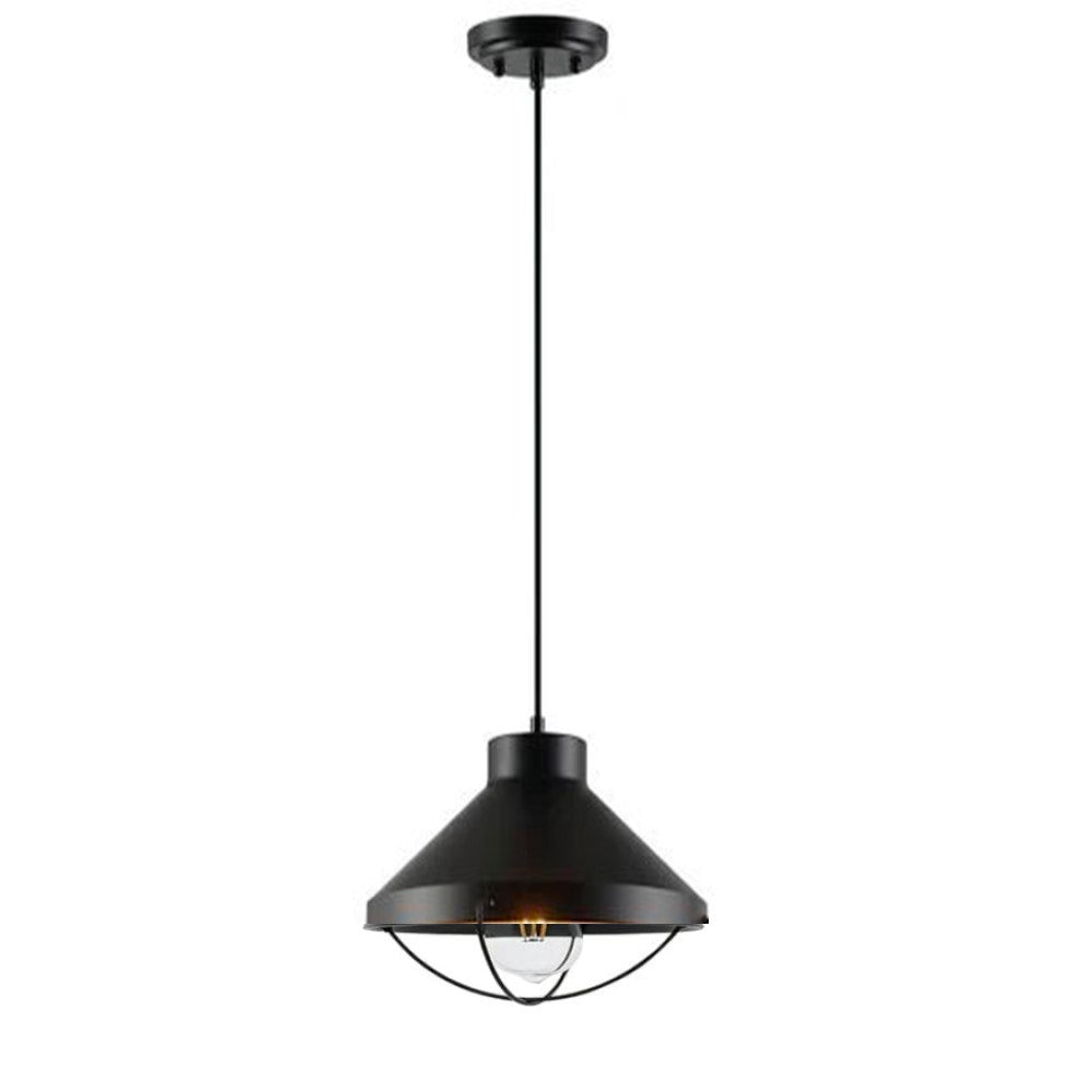 LUMINARIA COLGANTE COLOR NEGRO 1 X 60 W NOLAN