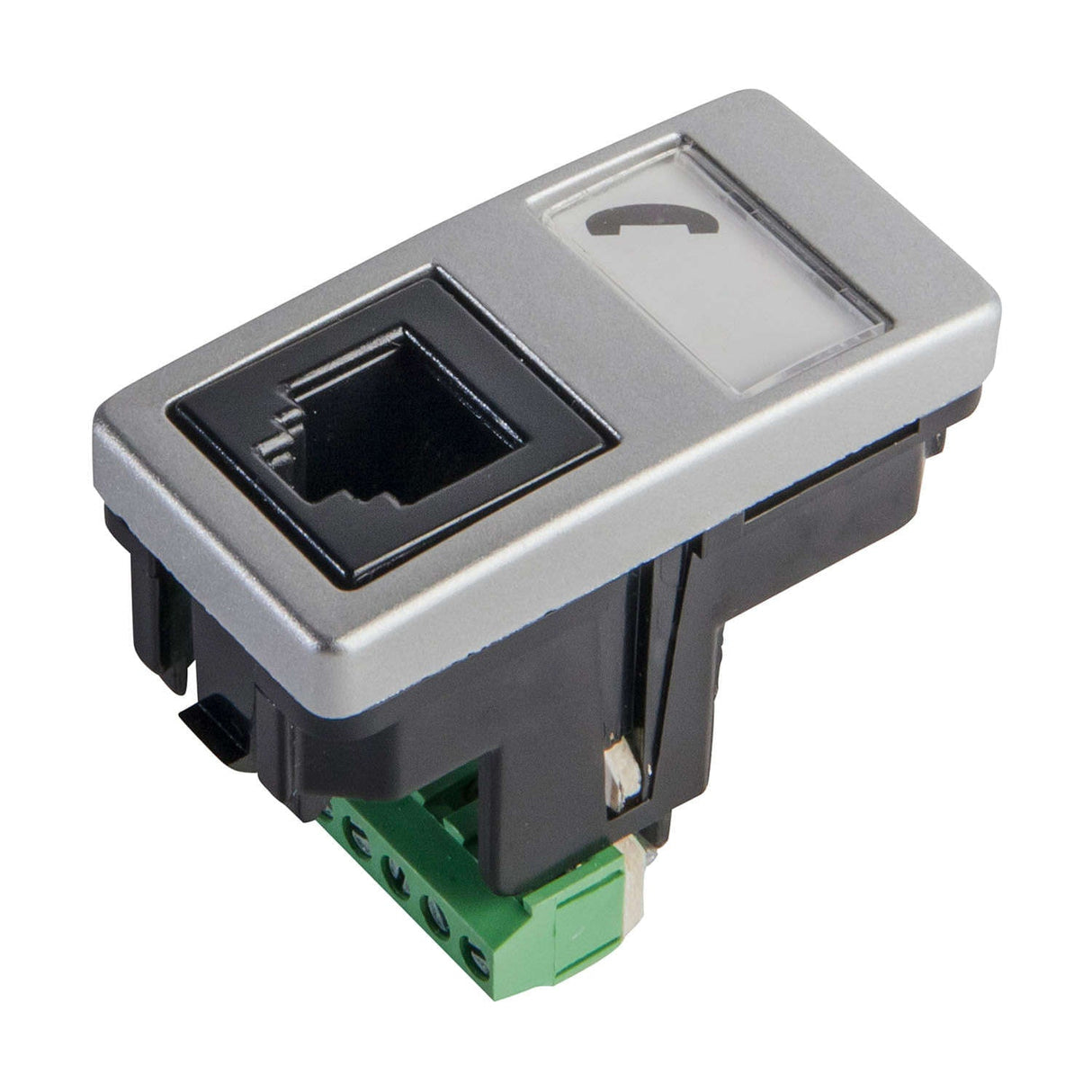 TOMA TELEFÓNICA ESTEVEZ STYLO DE 6 HILOS RJ11 TITANIUM ***HAE2025***