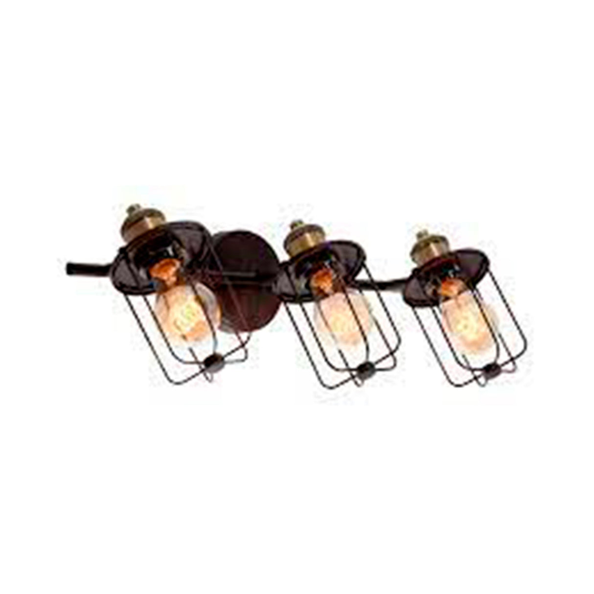 LAMPARA DE PARED NEGRO OSCURO VANITY DE BANO 40W T45 3 LUCES